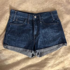 Levi’s denim high waist shorts